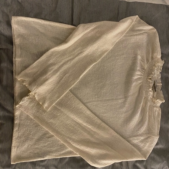 MADEWELL Texture & Thread Ruffle Mockneck Top - Picture 3 of 3